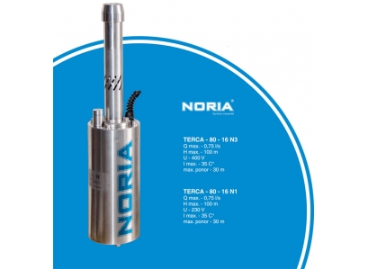 TERCA-80-16 N1, dlžka kábla 20m, Ponorné čerpadlo, 230V NEREZ