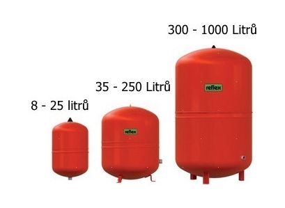 REFLEX 50L 3bar/120°C Červený Expanzomat