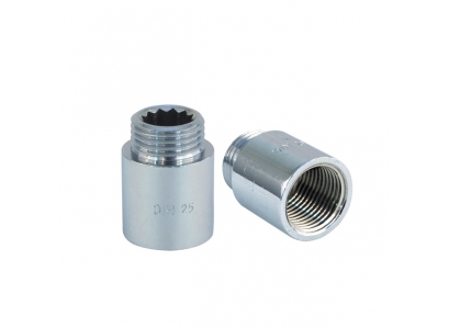 Predlženie chrómové 1/2"x2cm