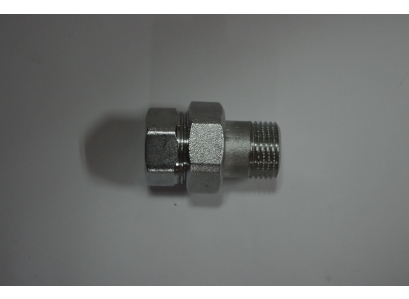 Šrobenie chrómové priame 3/4" niklované