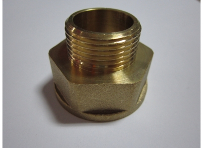 Mosadzná redukcia obrátená 3/8"x1/2"
