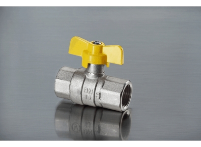 Ventil guľový PLYN 3/4" FF motýľ