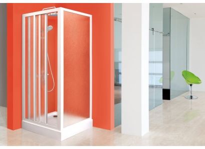 Sprchovacia pevna stena ROYAL F1 80 Biely-Grap