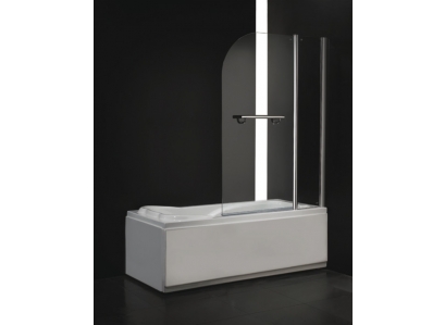 Vaňová zástena  GLASS L2-100  (63),chróm,frost