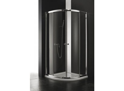Sprchovací kút MASTER S4-80 chróm,mat.bez van.