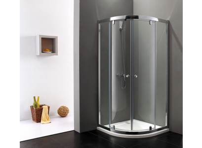 Sprchovací kút MASTER S7 90, chróm, sklo matne