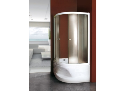 Sprchovací kút MASTER S4-N 90,biely,matné sklo