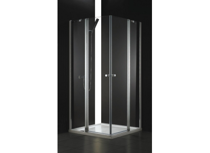 Sprchovací kút GLASS A4 90, chrom, číre,  (62)