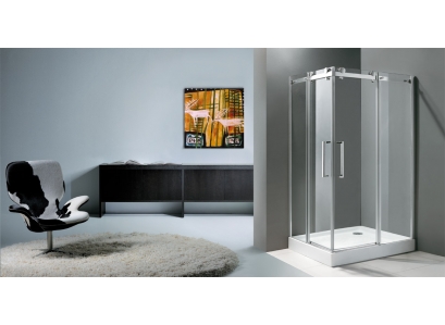 Sprchovací kút TEKNO R14 CH100,číre sklo(62)