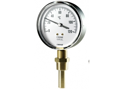 Teplomer 1/2"l=45mm 120°C pr.63mm SPODNÝ