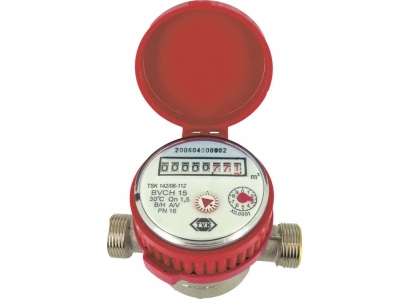 Vodomer bytový 1/2" teplá voda ER-AM Q3=1,6