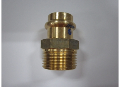 CU Prechod meď 22x1/2" ZV LISOVACÍ RZ 8243 VODA