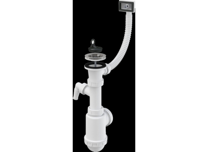 Sifón drez.s ner.mriež.+prepad+príp A444