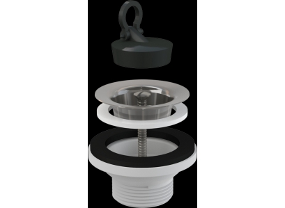 Sifón PILETA umývadlová NEREZ 5/4" A31