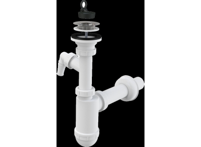 Sifón umýv.nerez s prípojkou  A41P,DN40