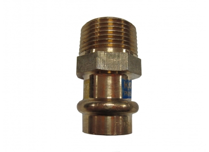 CU Prechod meď voda-plyn 15x1/2" ZV LISOVACÍ 8243