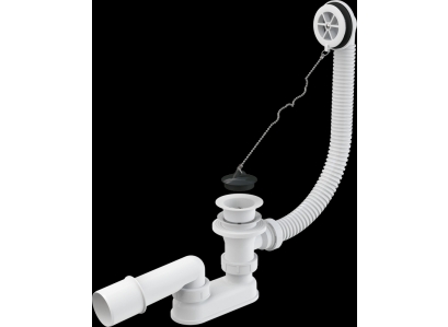 Sifón Vaňový BIELY  A502-zátka+reť.