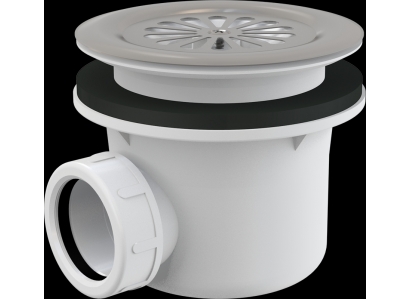 Sifón vaničkový A48CR s ner.mriež.pr90mm