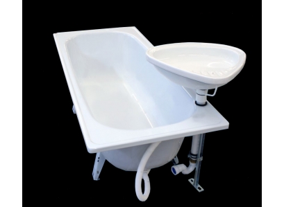 Vaňa 160 s otvorom pravá k otočnému umývadlu