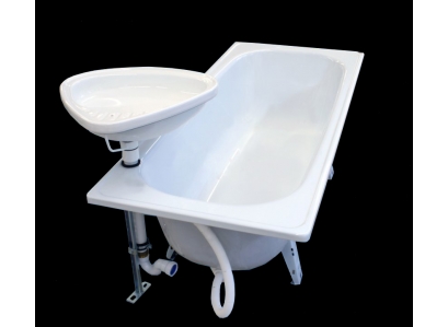 Vaňa 160 s otvorom ľavá k otočnému umývadlu