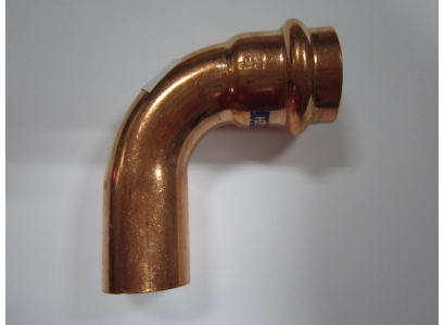 CU Oblúk meď 90° MF 22 LISOVACÍ RZ 9001 VODA