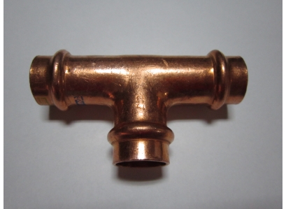 CU T-KUS meď 22x22x22 LISOVACÍ RZ 9130 VODA