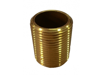 Mosadzná spojka jednozn.1/2"x70mm + 2ks Matica+tesn., prechodka T549