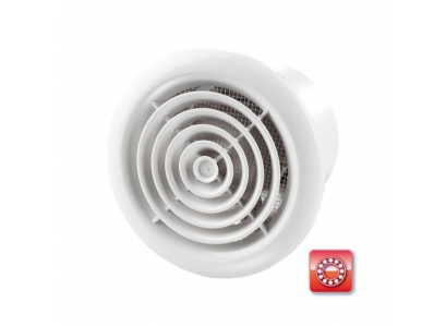 Ventilátor bez.žal.s gul.lož.VENTS 100PFL