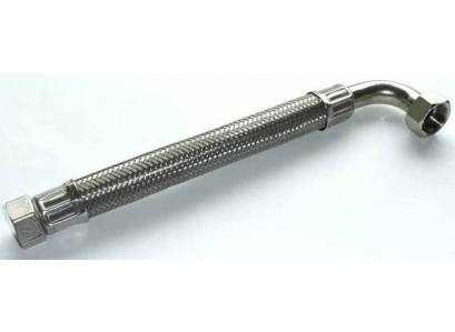 Spoj.hadica INOX 1" MF 60cm koleno