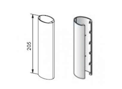 Krytka nosného profilu vnútorna na stojnkovu konzolu
