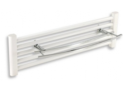 Dvoj.drž.uterák. na rebr.radiátor  CHRÓM