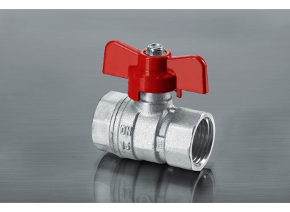 Guľový kohut 3/8" FF motýľ VODA PN 30