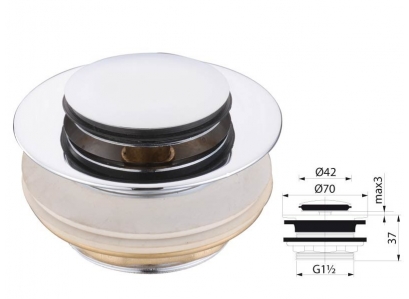 Pileta vaňová KLIK-KLAK malá zátka