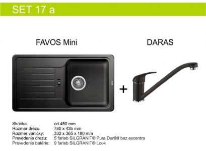 Blanco SET 09-A Favos mini + Daras šampaň