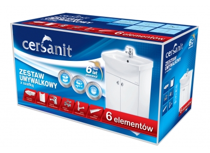 SET Cersanit skr.+umýv.55cm +príšl.6v1