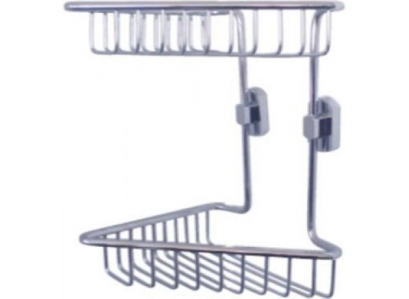 Rohová polička drôtená DVOJITÁ NINA N23