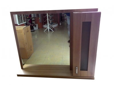 Zrkadlo TREND PLUS 105+skrinka tmavá P