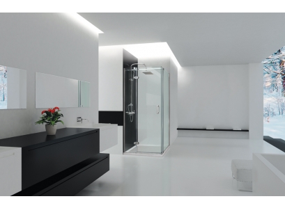 Sprch.kút VIP 2000 -A3,90x90, CH, číre sklo