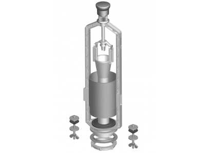 Vypušťacie zariadenie vyťahov.chróm TE4549P/I