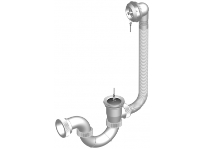 Vaň.sifón CHRÓM  T 1437 - zátka+reť.    620895