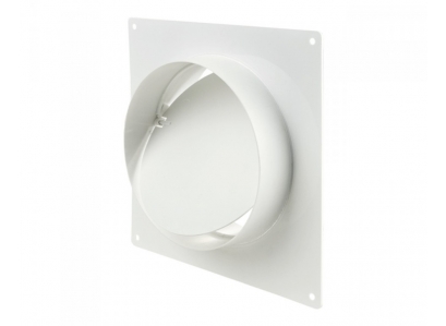 Spojka s uchyt.na stenu+klapka 100mm