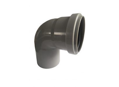 Koleno O 40/87 PVC-U s gumeným tesnením