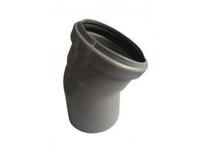 Koleno O 50/30 PVC-U s gumeným tesnením