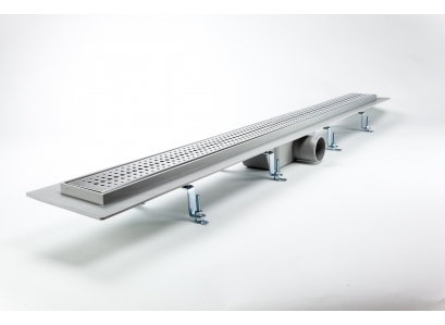 STYRON spr.žľab+rošt 90cm nerez BASIC