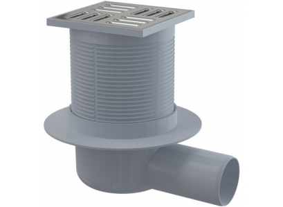 Podl.vpusť bočná NEREZ 105x105/50 + sp.klapka