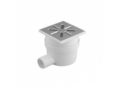 Podl.vpúsť bočná NEREZ 150x150/50 Nastav.