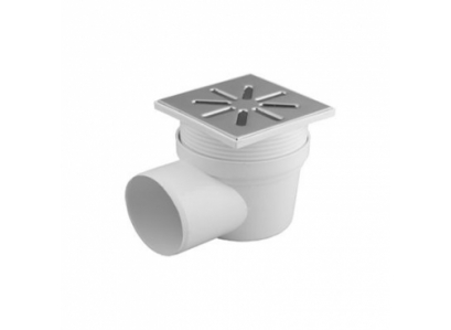 Podl.vpúsť bočná NEREZ 150x150/110 Nastav.