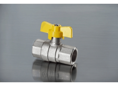 Ventil guľový PLYN 3/8" FF motýľ