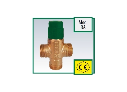 Termost.zmieš.ventil ZV SOLÁR RA 25-E 1" Kvs 1,7 30-60°C